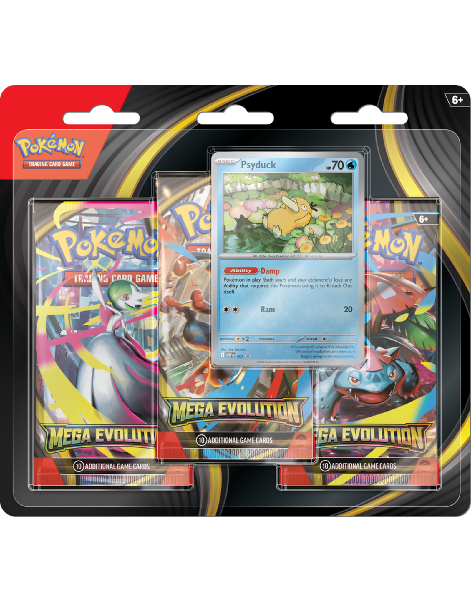 The Pokemon Company Pokémon Trading Card Game - Mega Evolution 3-Pack Blister