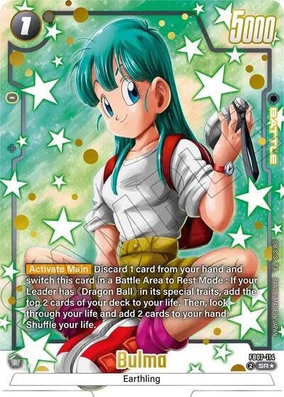 Bulma - FB07-114 (Alternate Art) (Holofoil, Super Rare)