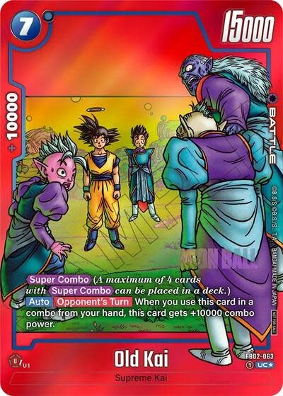 Old Kai (Limited Pack MANGA Version 01) (Promo) - FB02-063 (Holofoil, Uncommon)