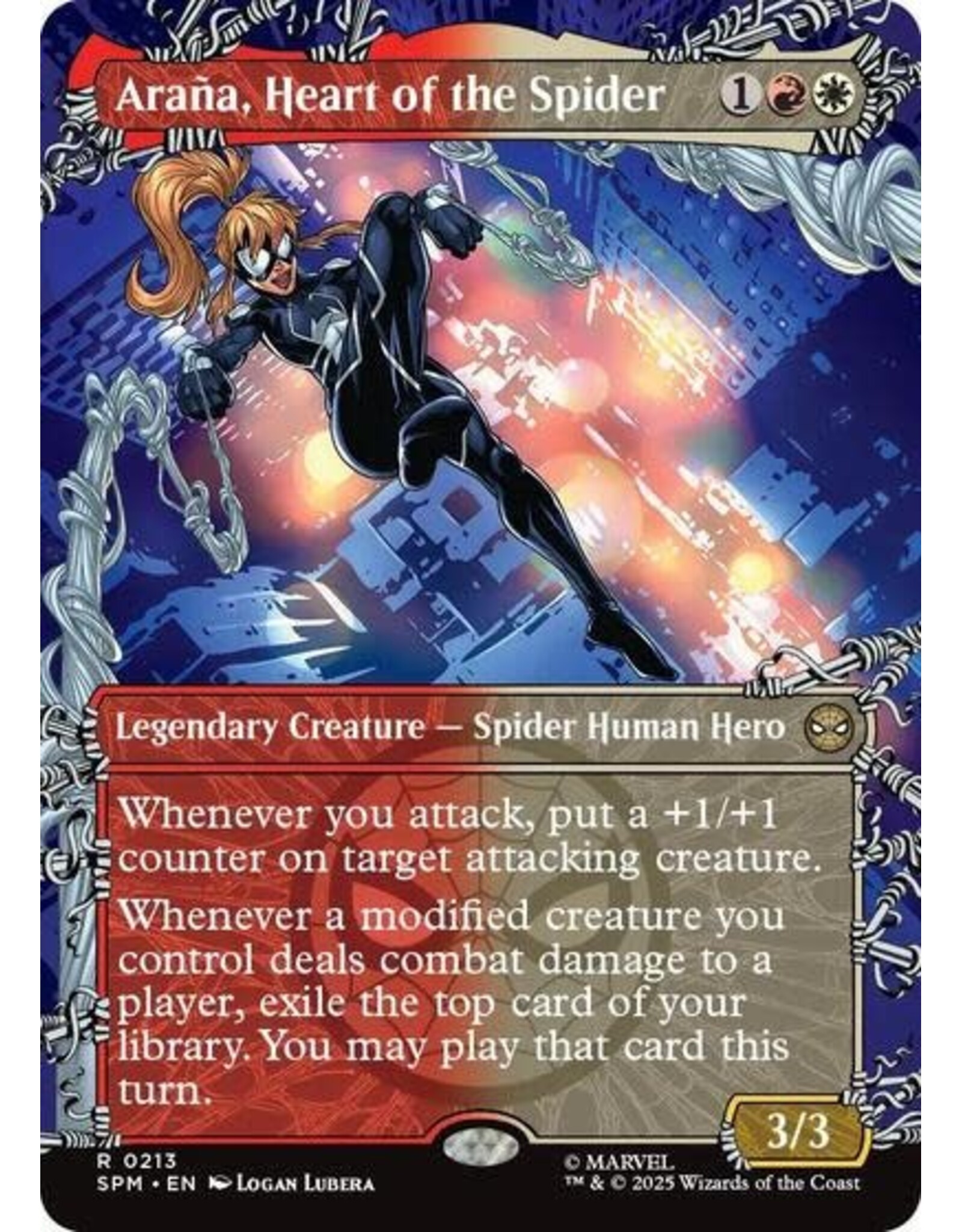 Arana, Heart of the Spider (Borderless) - 213 (Foil, R)