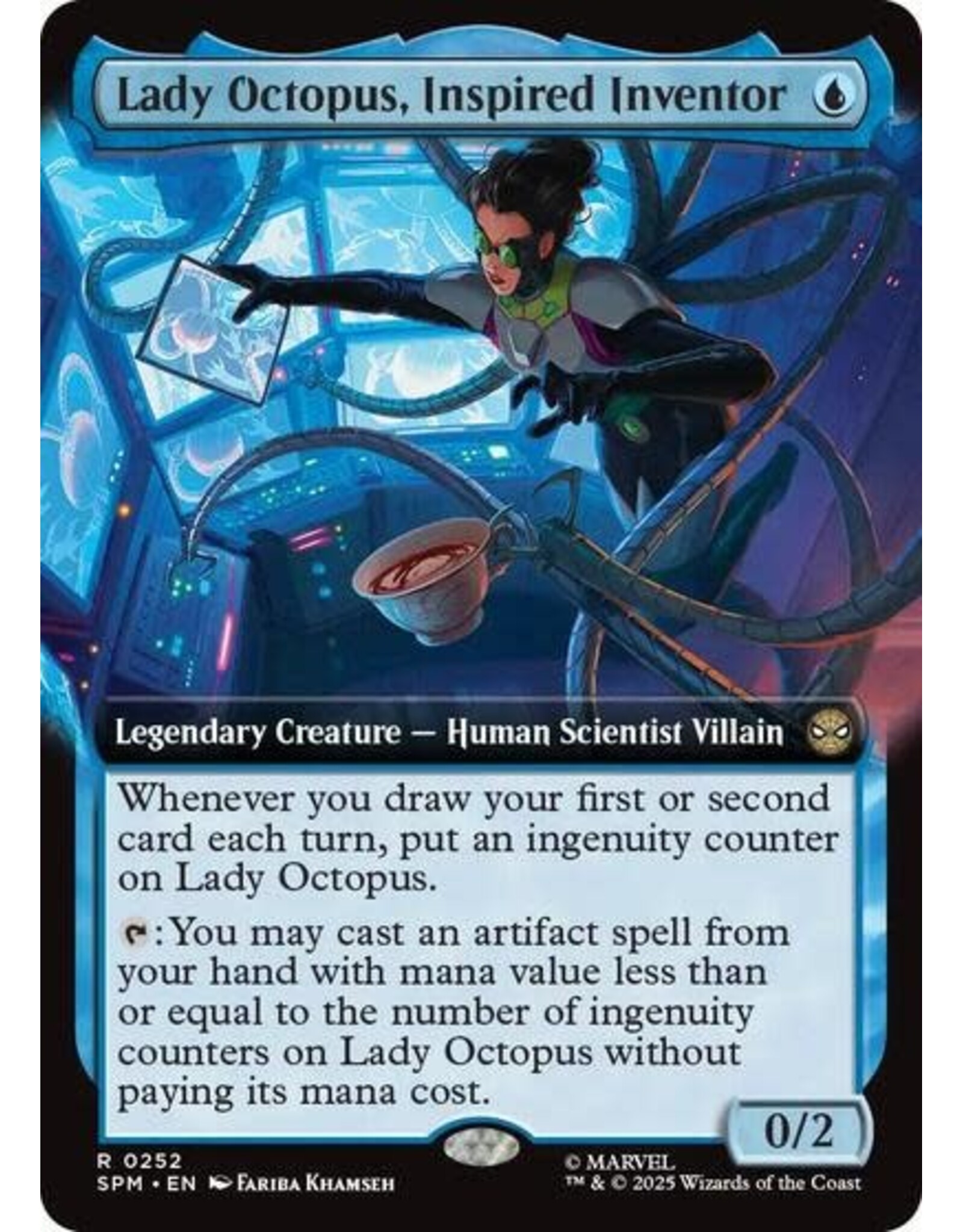 Lady Octopus, Inspired Inventor (Extended Art) - 252 (Foil, R)