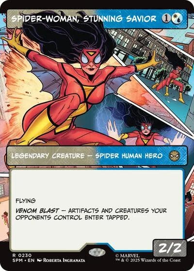 Spider-Woman, Stunning Savior (Borderless) - 230 (Foil, R)