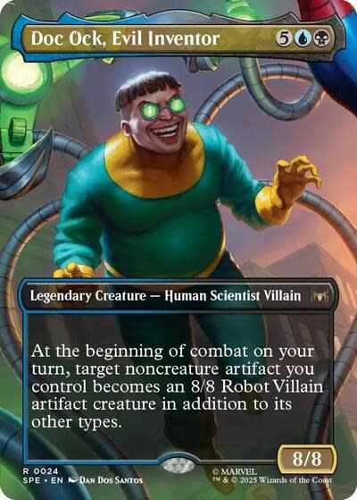 Doc Ock, Evil Inventor (Borderless) - 24 (Foil, R)