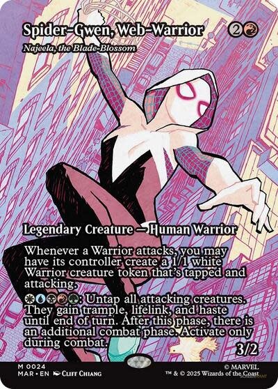 Spider-Gwen, Web-Warrior - Najeela, the Blade-Blossom (Borderless) - 24 (Normal, M)