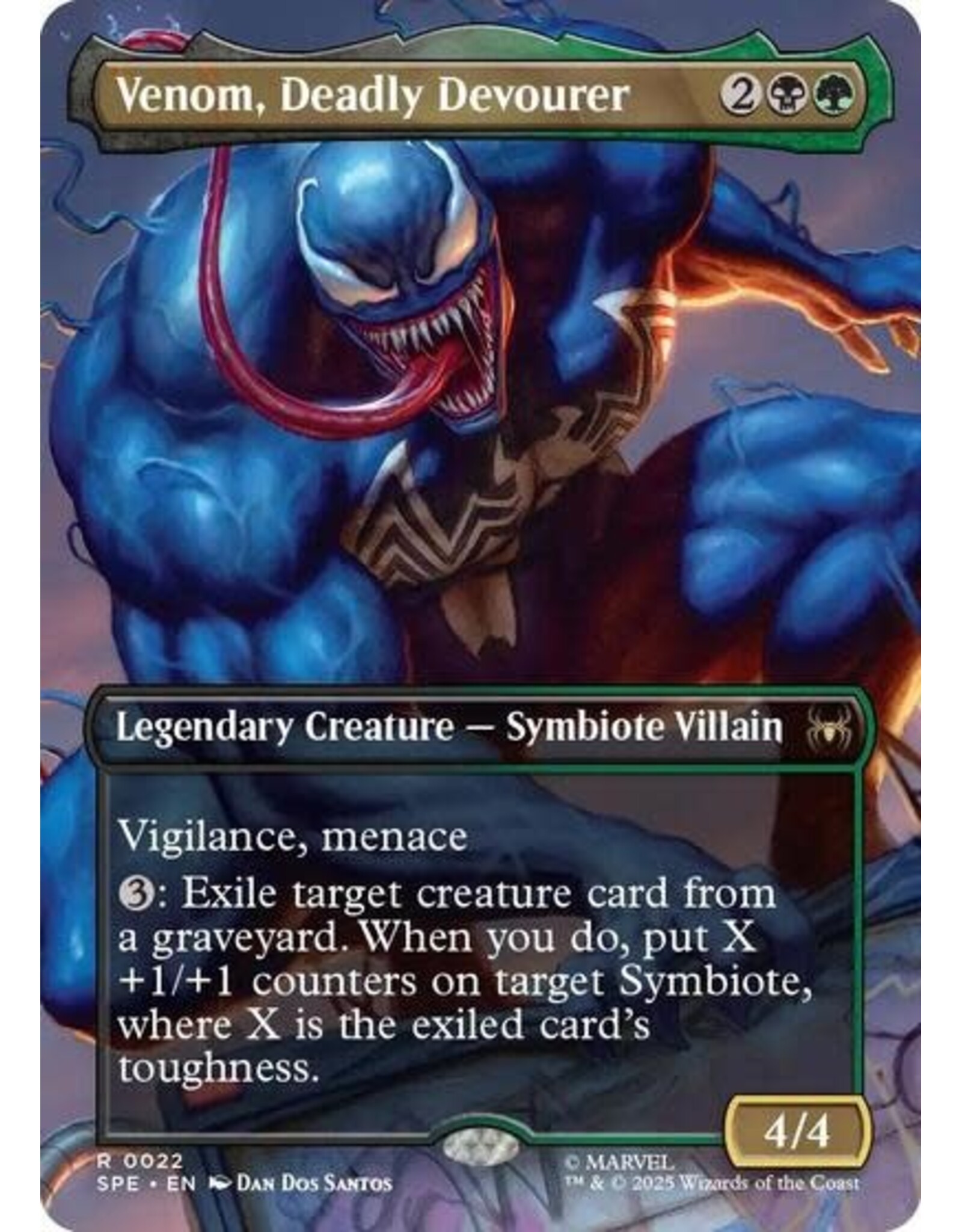 Venom, Deadly Devourer (Borderless) - 22 (Foil, R)