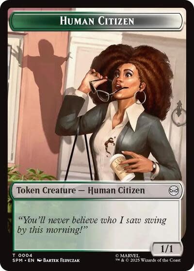 Human Citizen // Treasure Double-Sided Token - 4 // 7 (Foil, T)