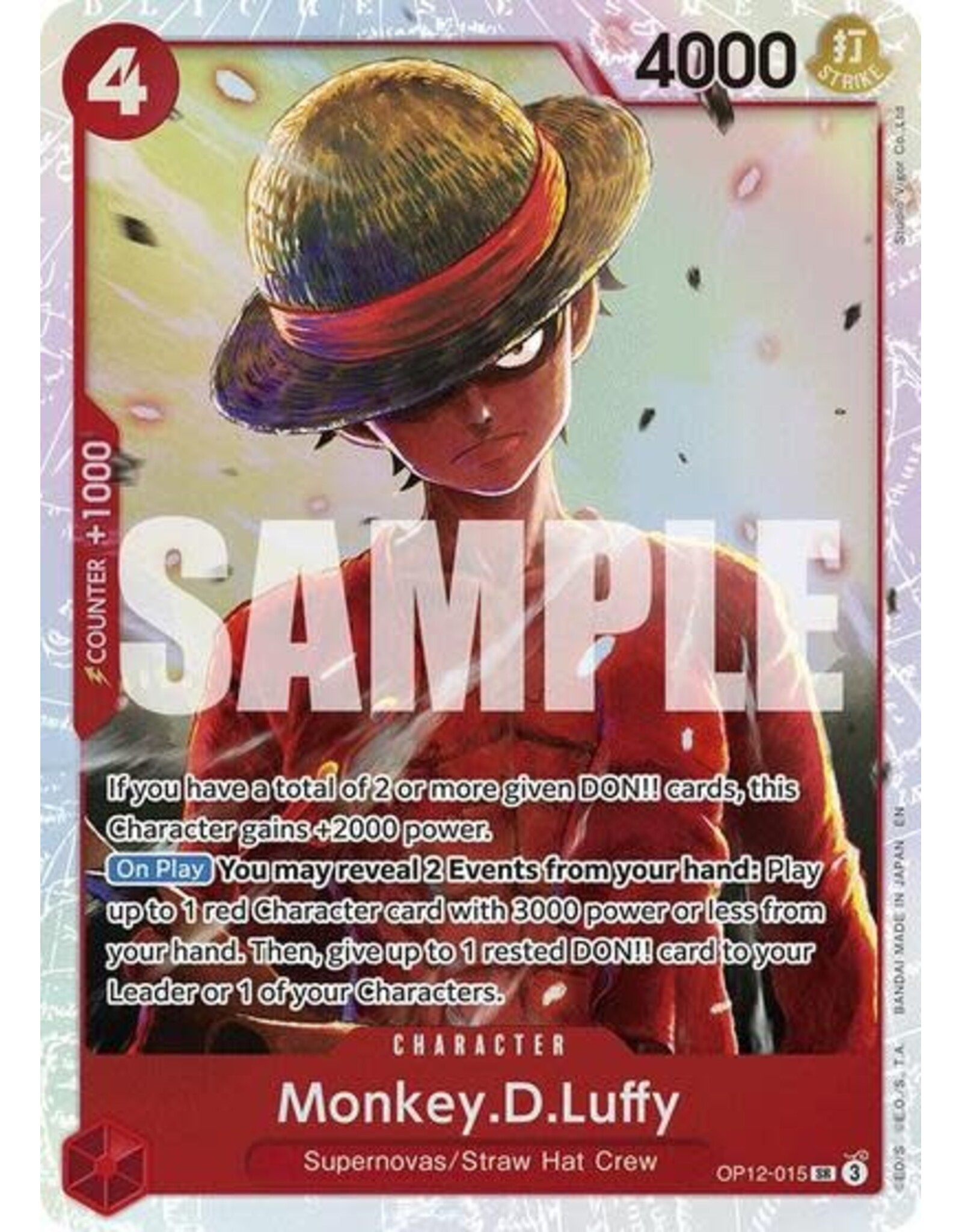 Monkey.D.Luffy - OP12-015 (Foil, SR)