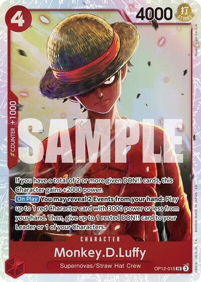 Monkey.D.Luffy - OP12-015 (Foil, SR)