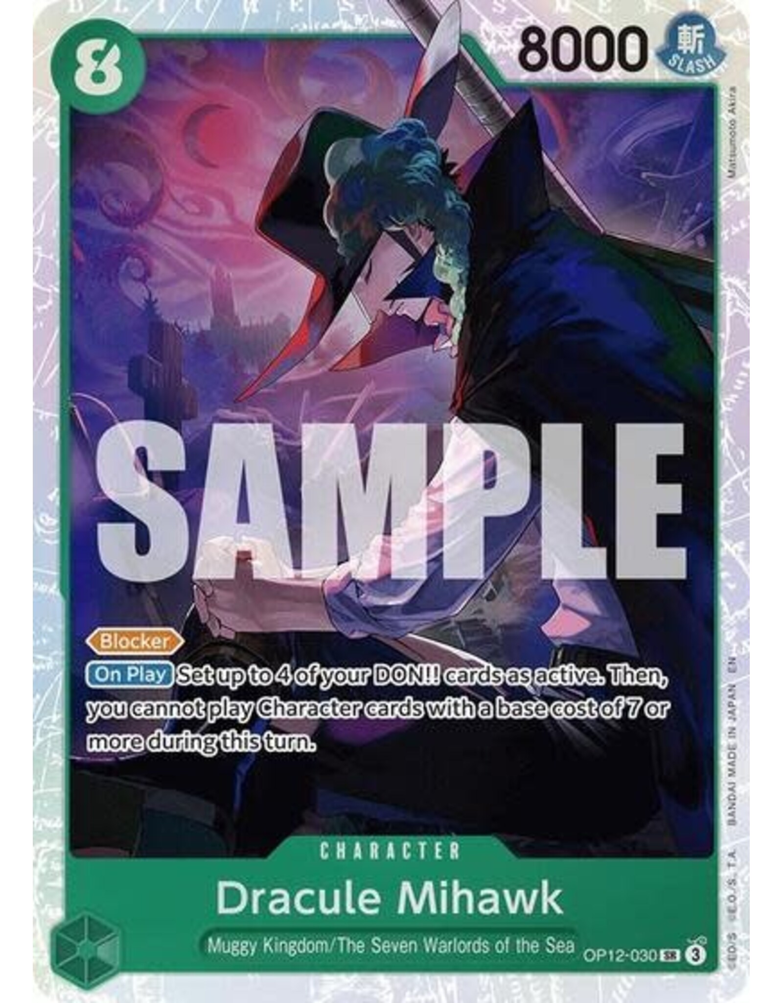 Dracule Mihawk - OP12-030 (Foil, SR)