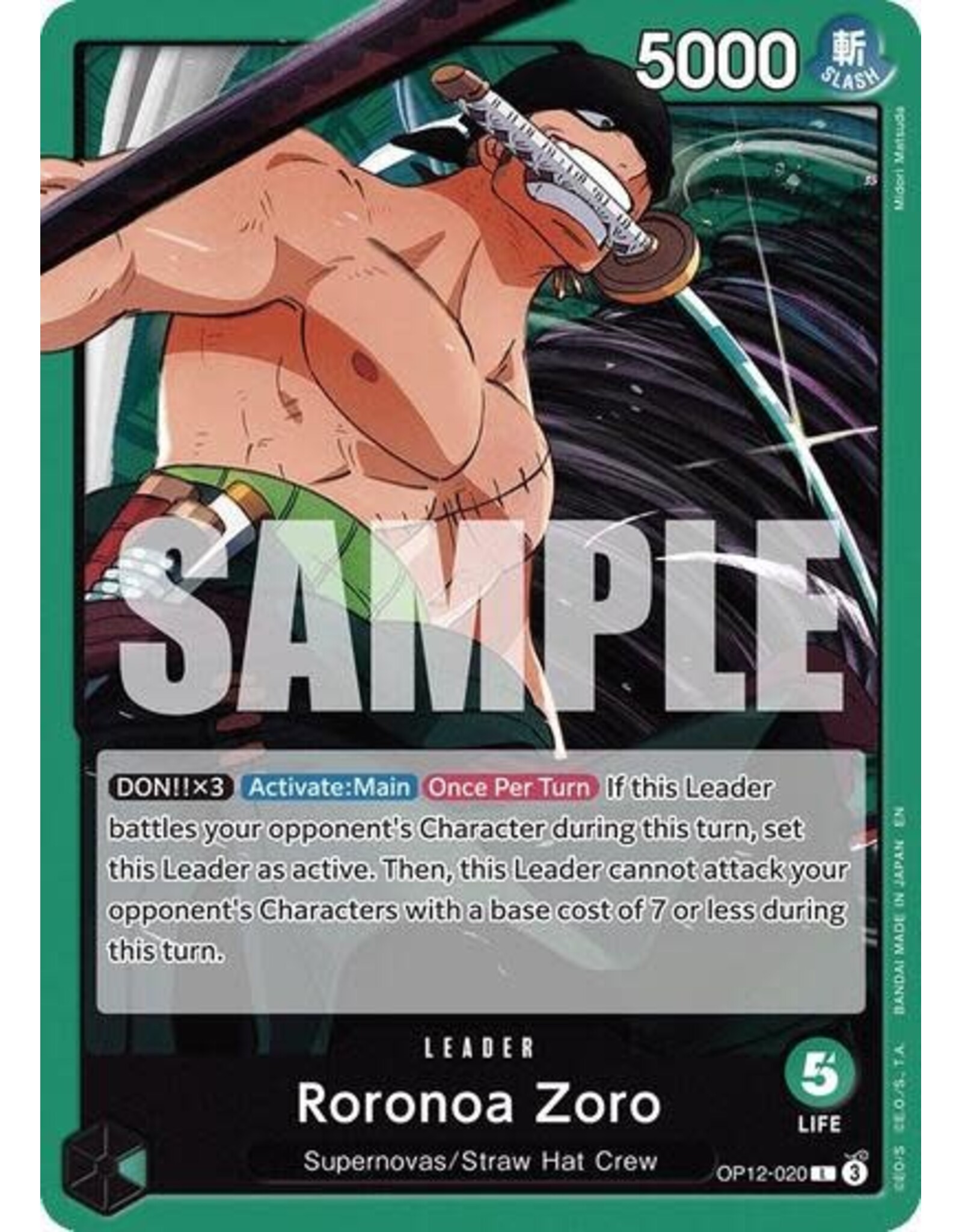 Roronoa Zoro (020) - OP12-020 (Normal, L)