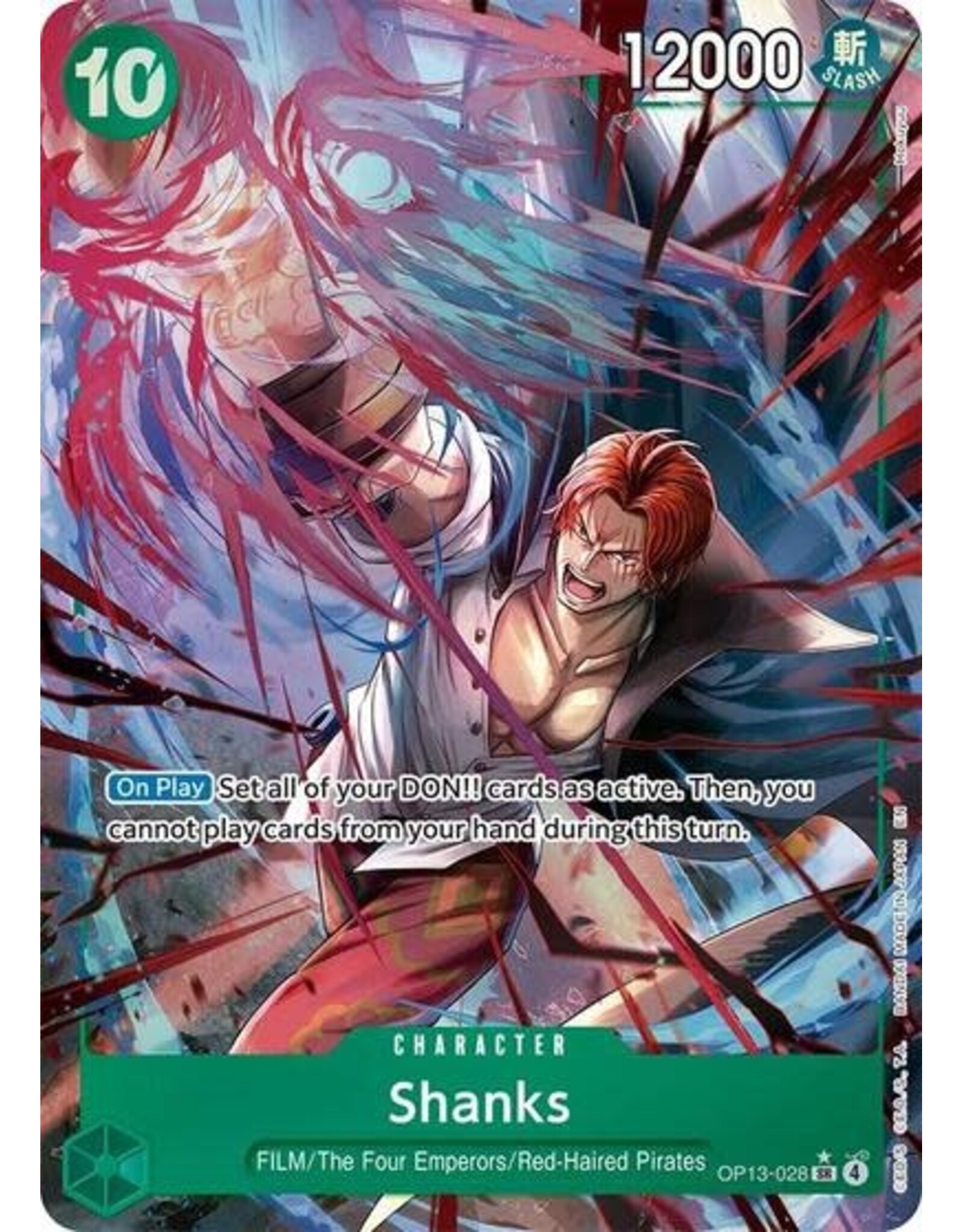 Shanks (028) (Alternate Art) - OP13-028 (Foil, SR)