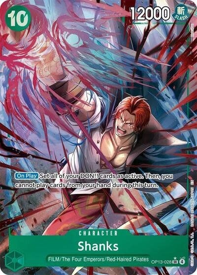 Shanks (028) (Alternate Art) - OP13-028 (Foil, SR)
