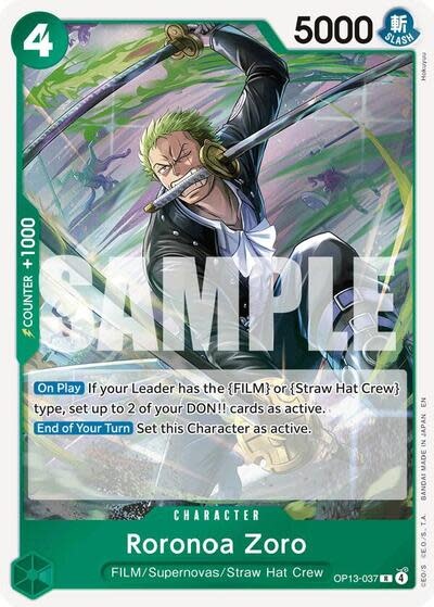 Roronoa Zoro - OP13-037 (Foil, R)