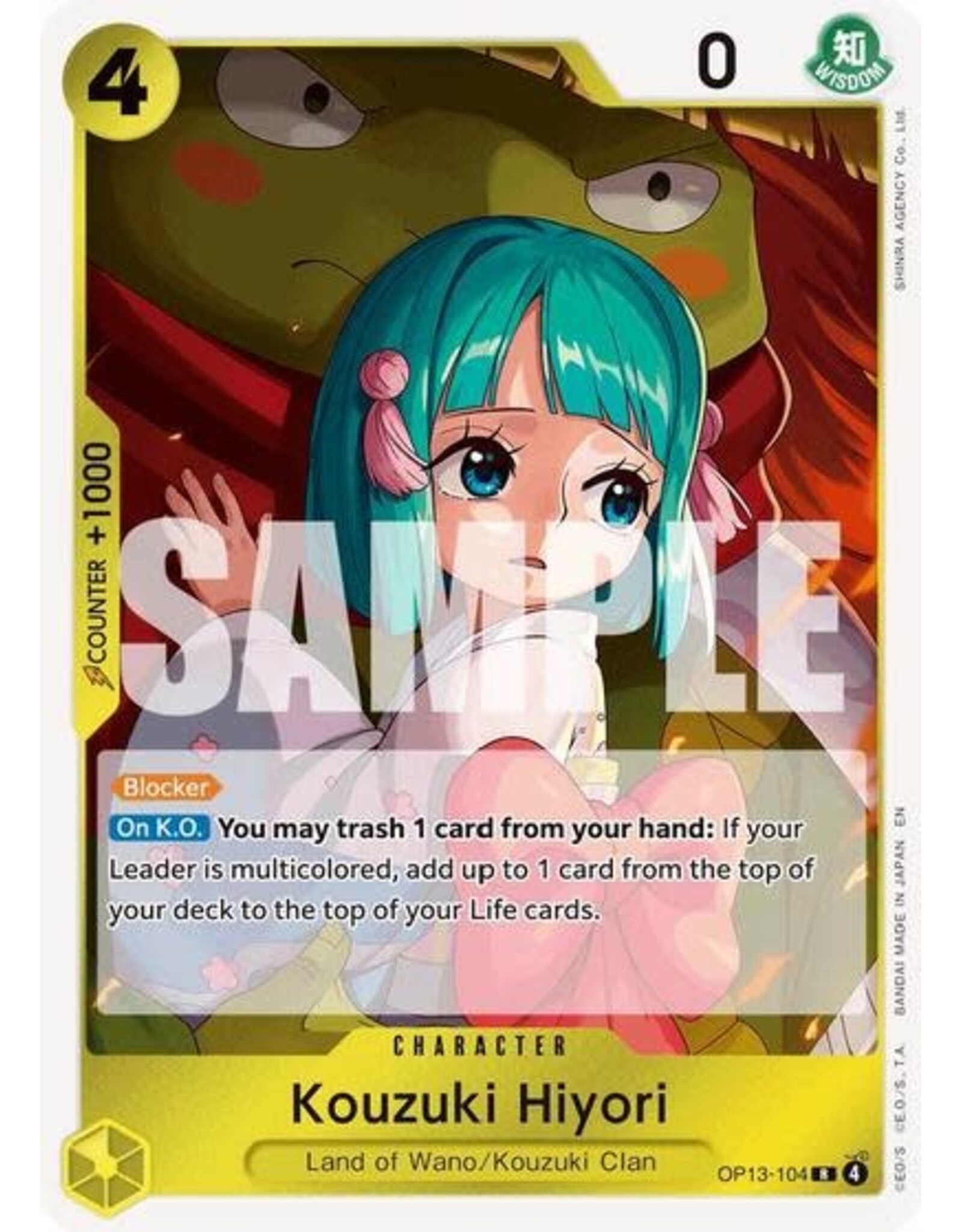 Kouzuki Hiyori - OP13-104 (Foil, R)