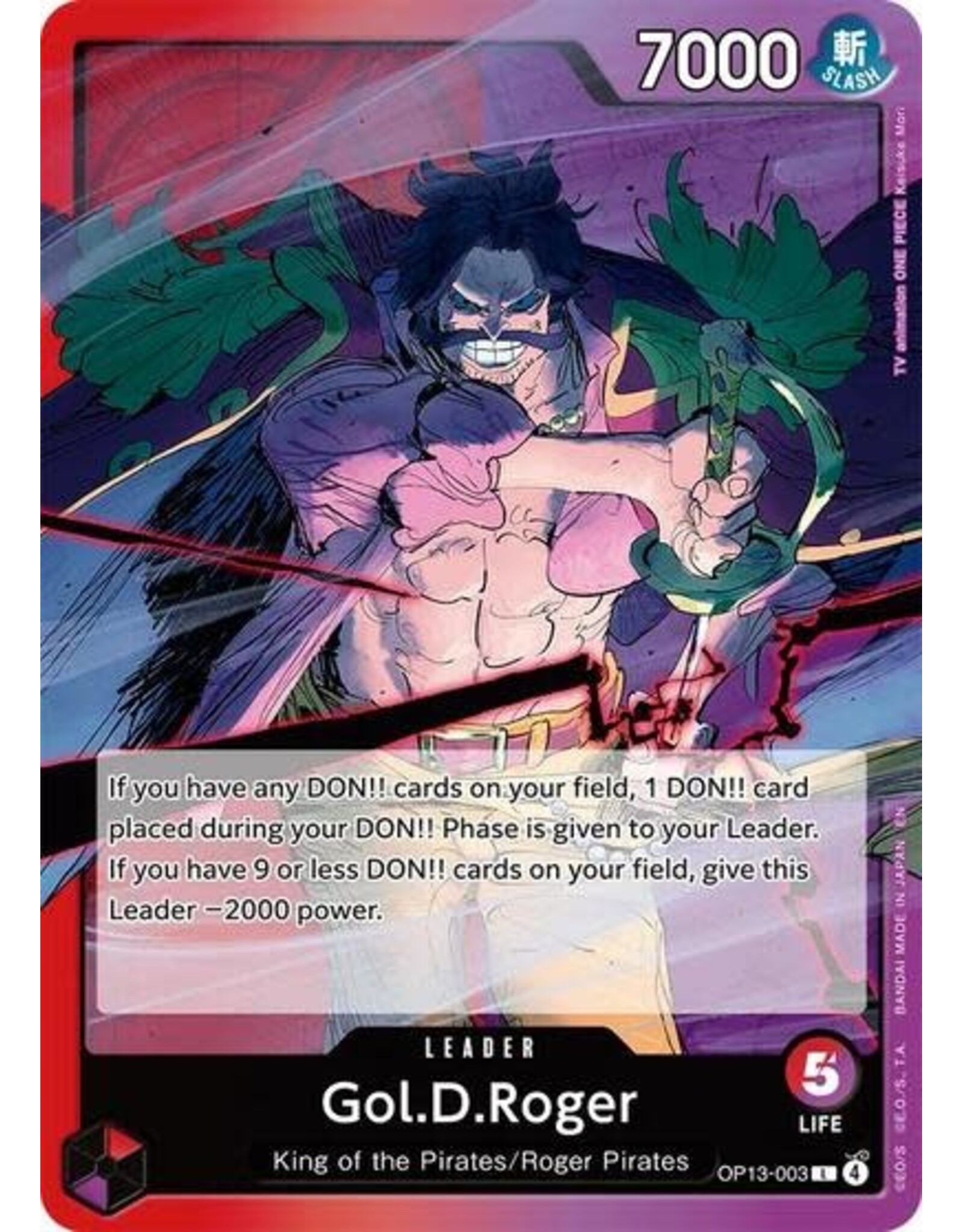 Gol.D.Roger (003) - OP13-003 (Normal, L)