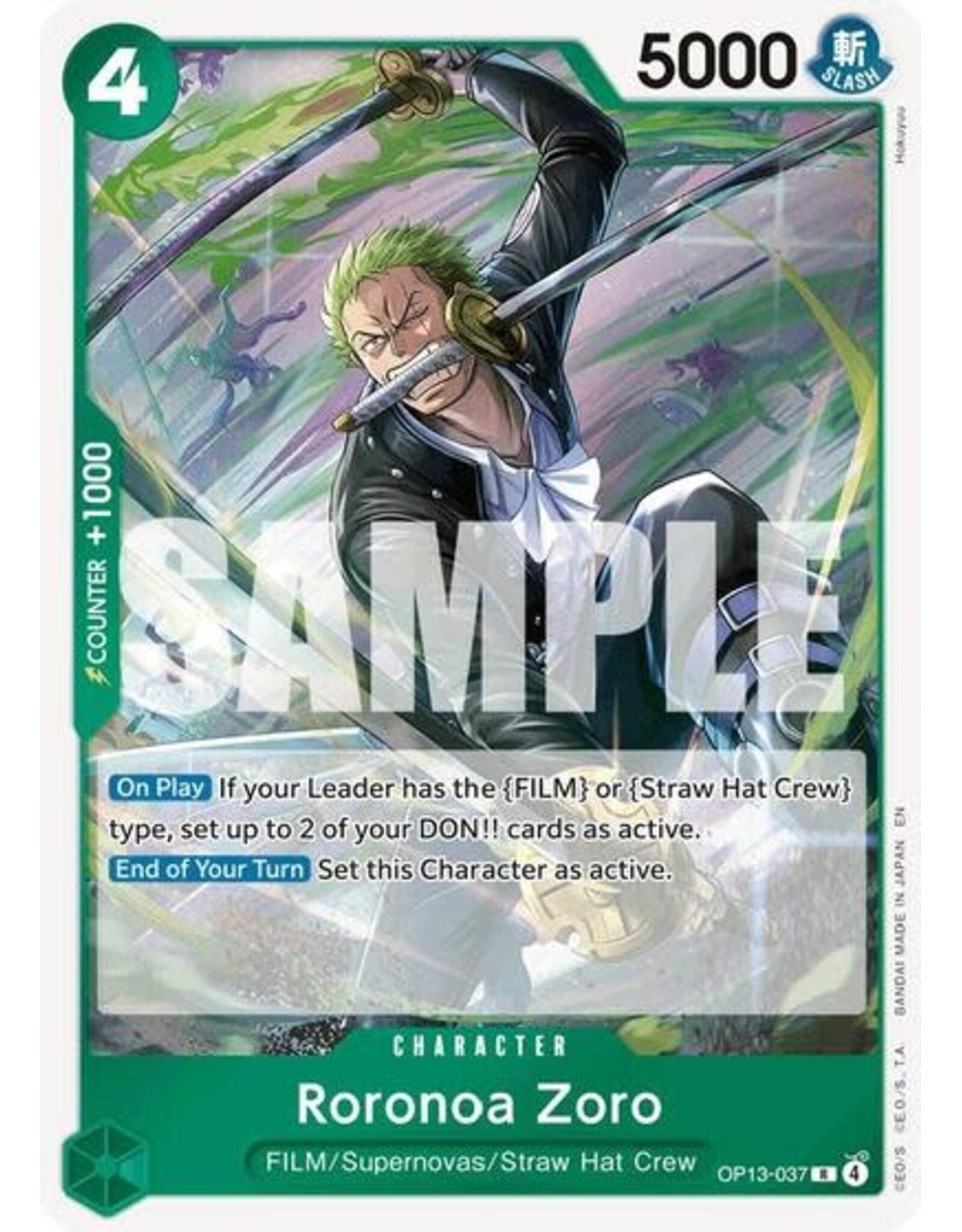 Roronoa Zoro - OP13-037 (Foil, R)