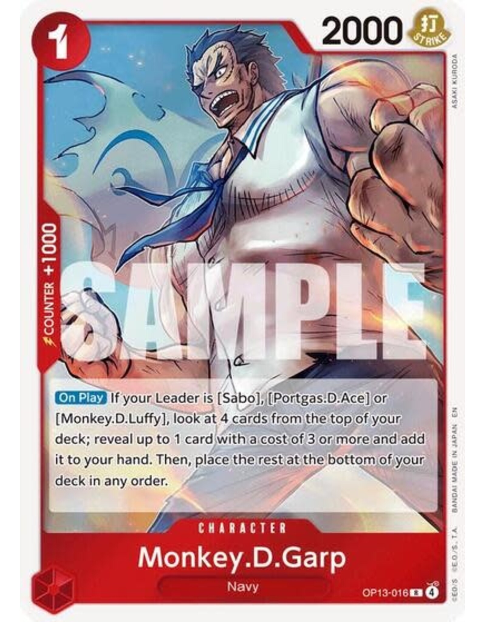 Monkey.D.Garp - OP13-016 (Foil, R)