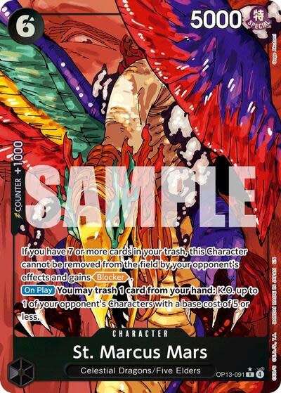 St. Marcus Mars (Alternate Art) - OP13-091 (Foil, R)