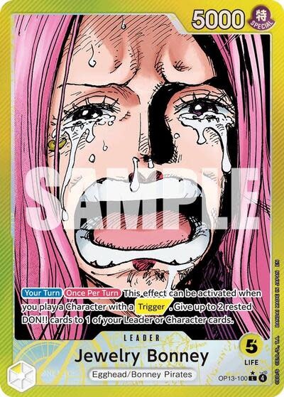 Jewelry Bonney (100) (Alternate Art) - OP13-100 (Foil, L)