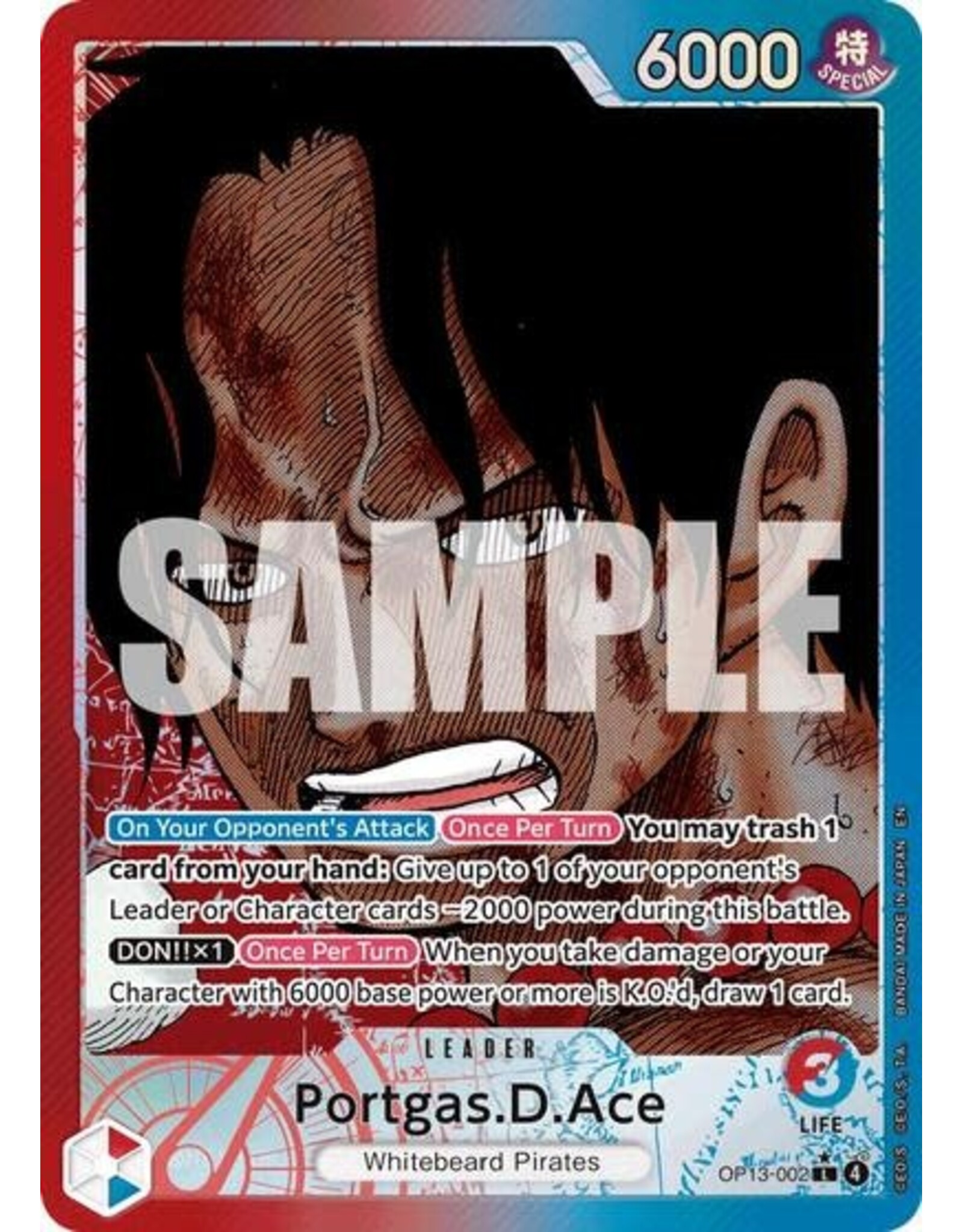 Portgas.D.Ace (002) (Alternate Art) - OP13-002 (Foil, L)