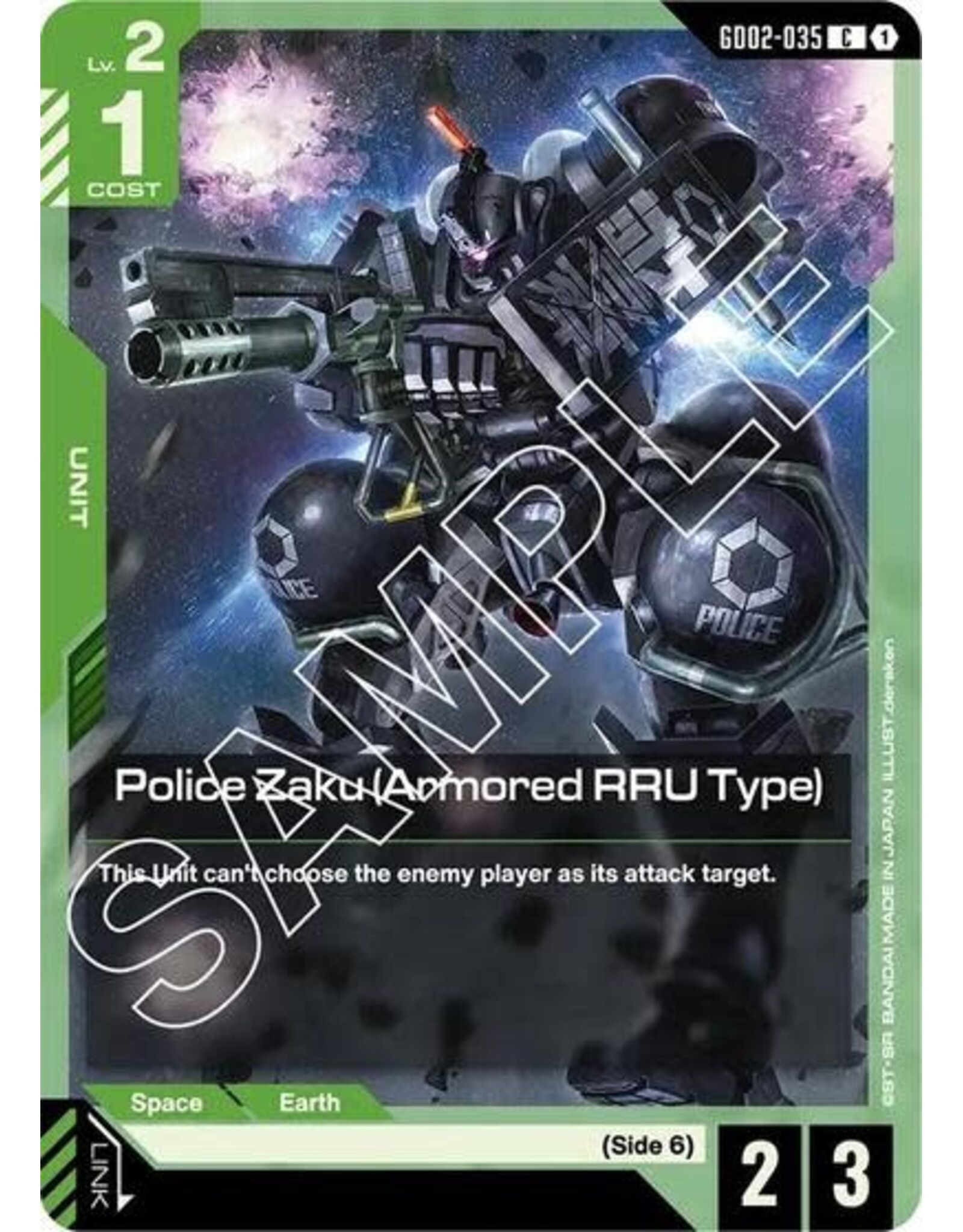 Police Zaku (Armored RRU Type) - GD02-035 (Normal, Common)