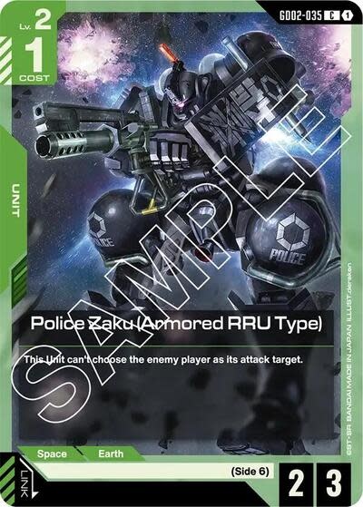 Police Zaku (Armored RRU Type) - GD02-035 (Normal, Common)