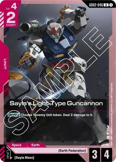 Sayla's Light-Type Guncannon - GD02-046 (Normal, Uncommon)