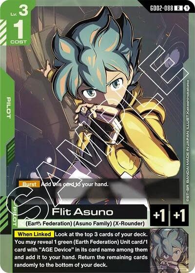 Flit Asuno - GD02-088 (Holofoil, Rare)