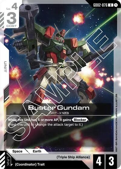 Buster Gundam - GD02-076 (Normal, Uncommon)