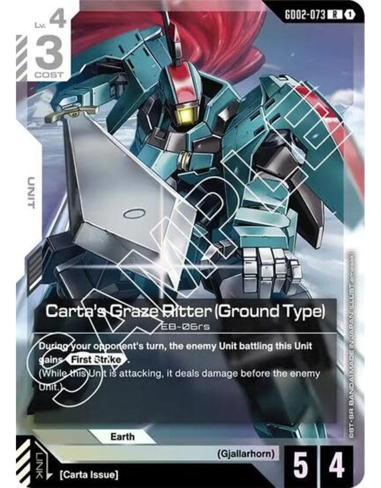 Carta's Graze Ritter (Ground Type) - GD02-073 (Holofoil, Rare)