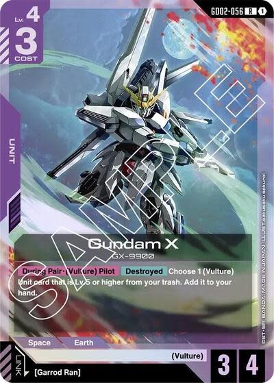 Gundam X (GD02-056) (Holofoil, Rare)