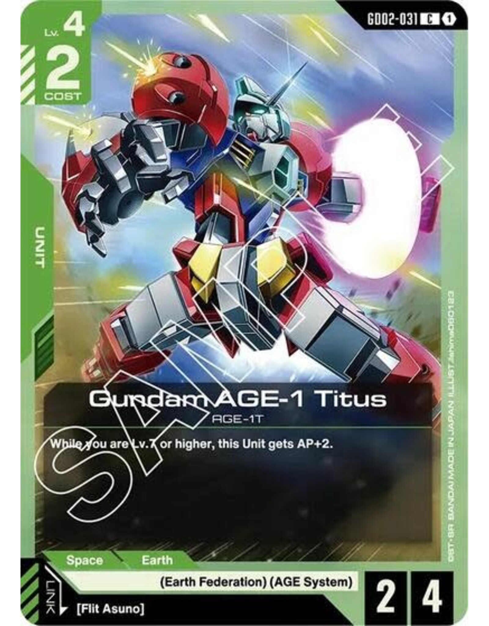 Gundam AGE-1 Titus - GD02-031 (Normal, Common)