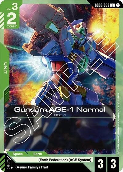Gundam AGE-1 Normal (GD02-029) (Normal, Common)