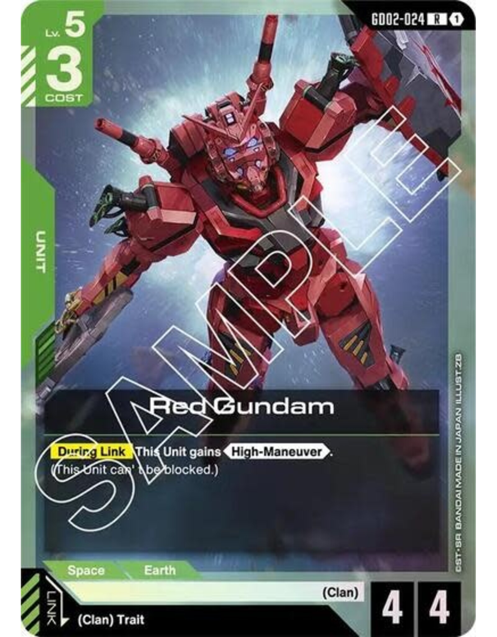 Red Gundam - GD02-024 (Holofoil, Rare)