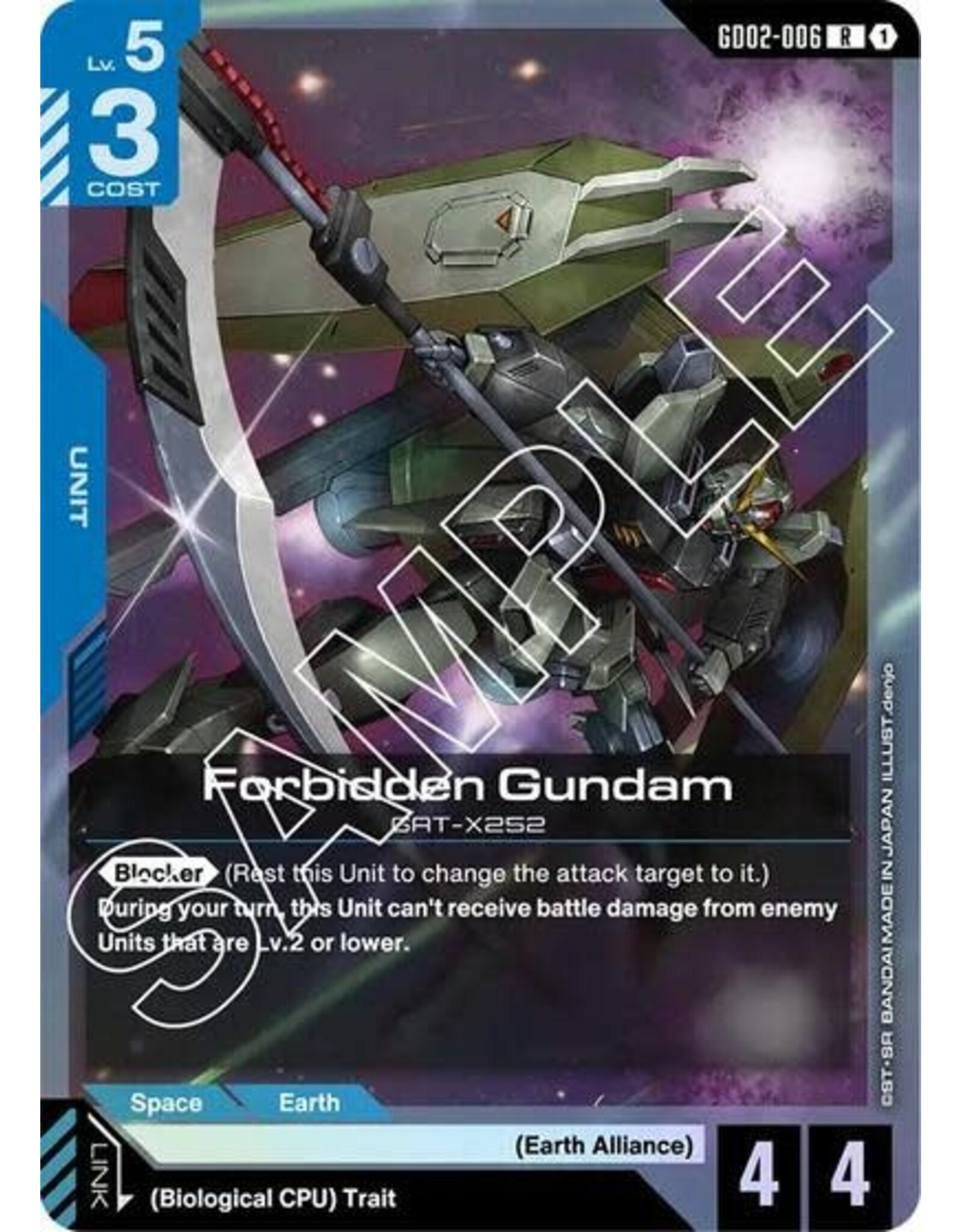 Forbidden Gundam - GD02-006 (Holofoil, Rare)