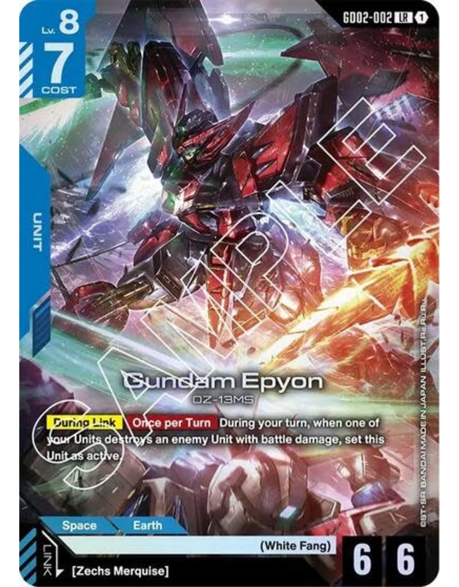 Gundam Epyon - GD02-002 (Holofoil, Legend Rare)