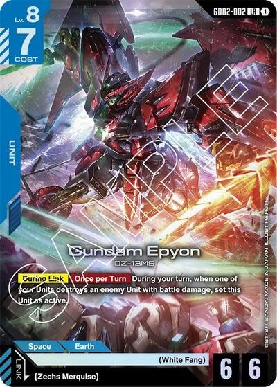 Gundam Epyon - GD02-002 (Holofoil, Legend Rare)