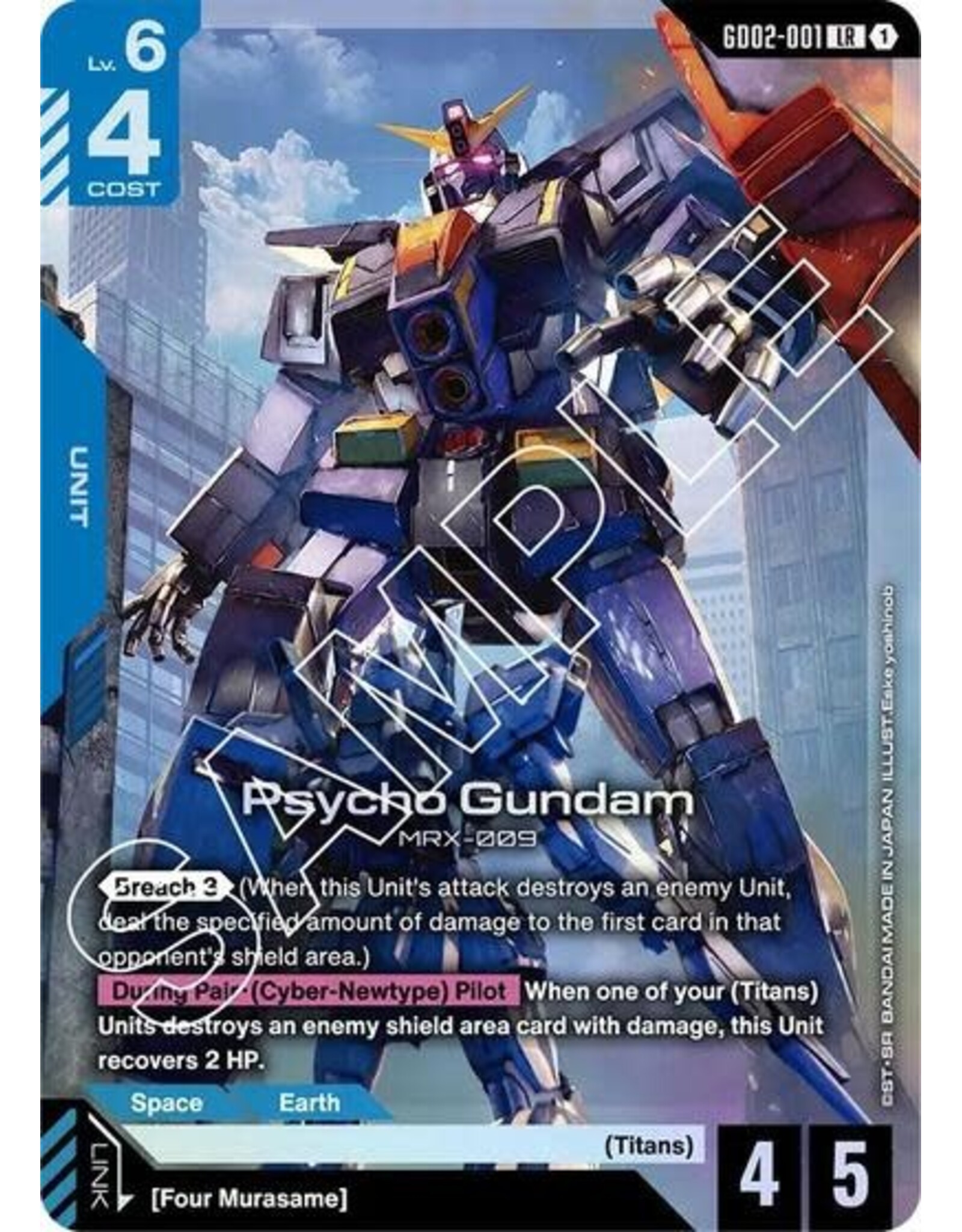 Psycho Gundam - GD02-001 (Holofoil, Legend Rare)