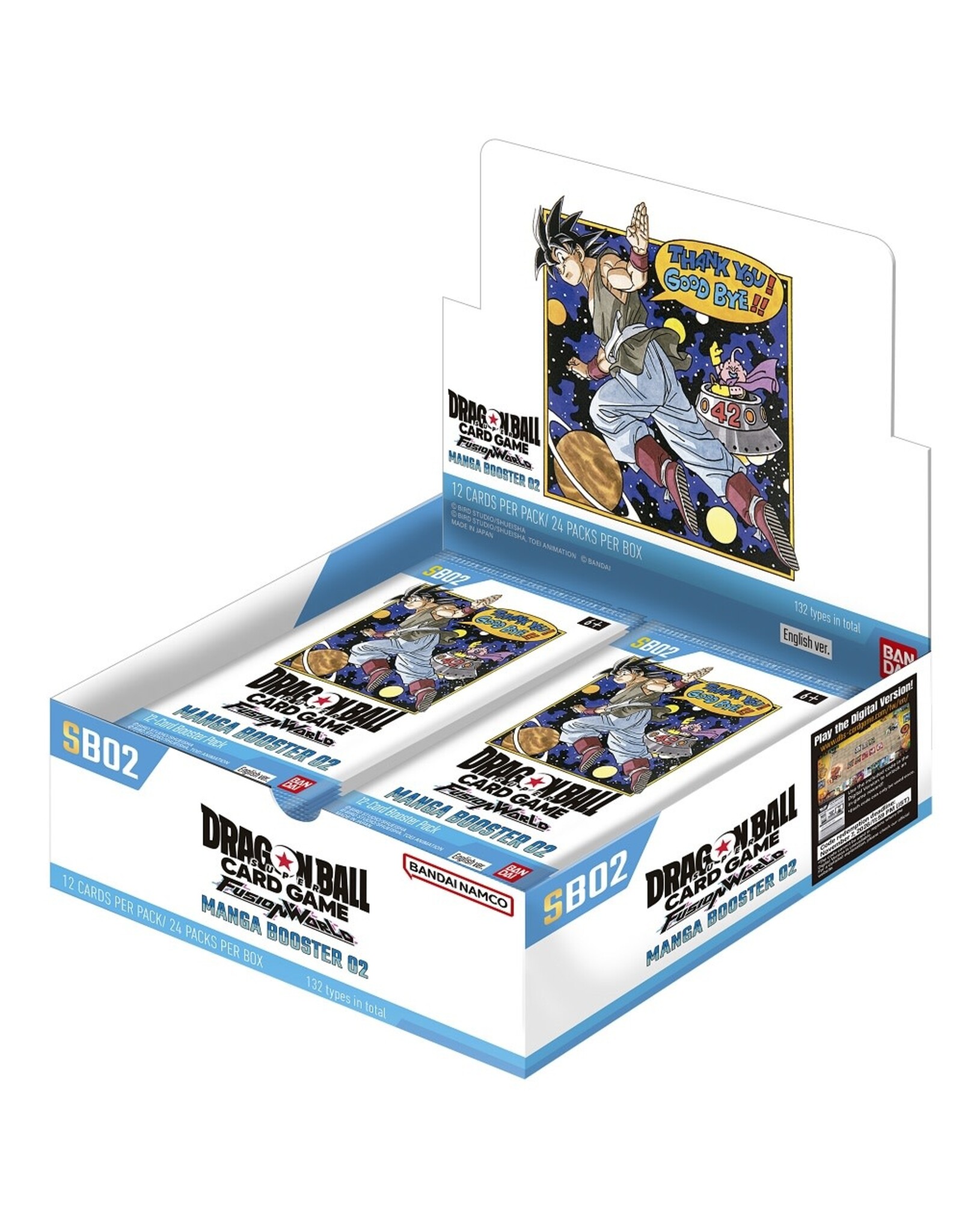 Bandai Dragon Ball Super Fusion World - Manga Booster 02 (SB02) Booster Box