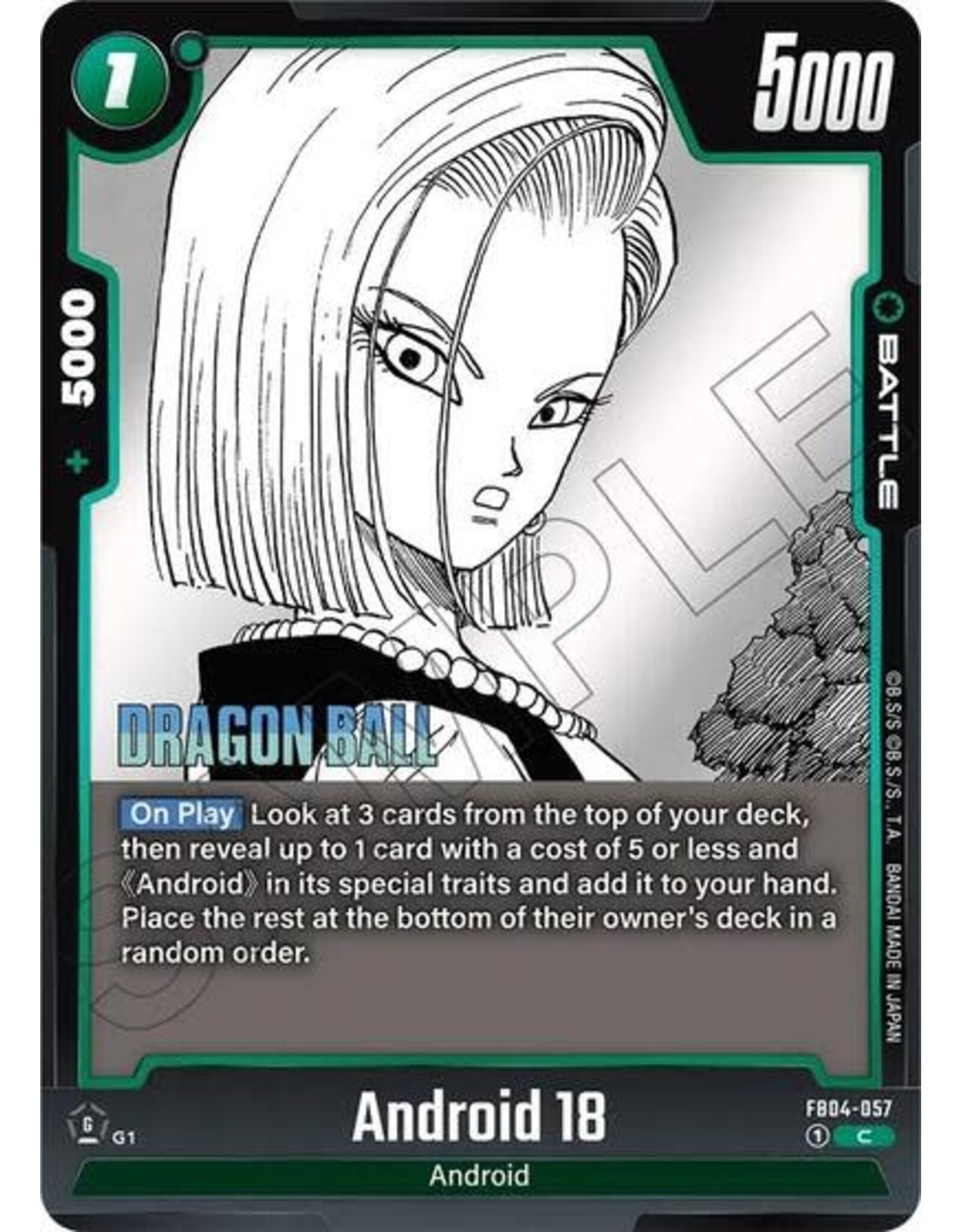 Android 18 - FB04-057 (Holofoil, Common)