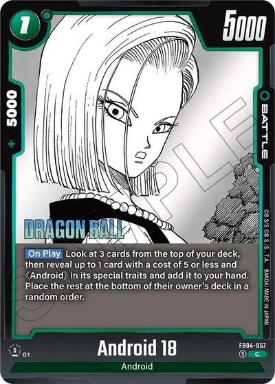 Android 18 - FB04-057 (Holofoil, Common)