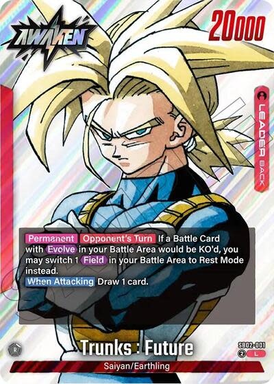 Trunks : Future - SB02-001 (Holofoil, Leader)