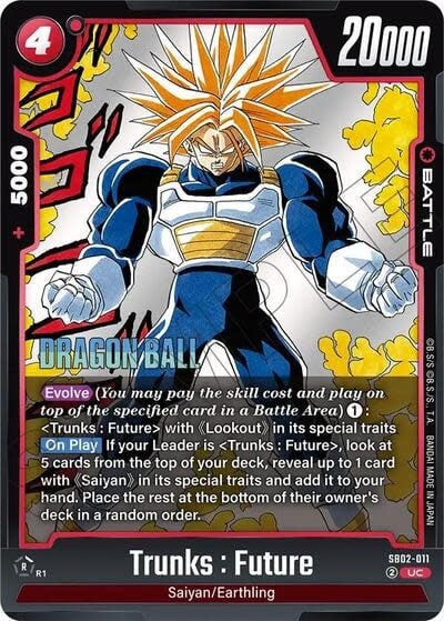 Trunks : Future - SB02-011 (Holofoil, Uncommon)