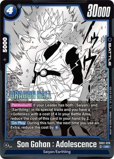 Son Gohan : Adolescence - SB02-026 (Holofoil, Uncommon)