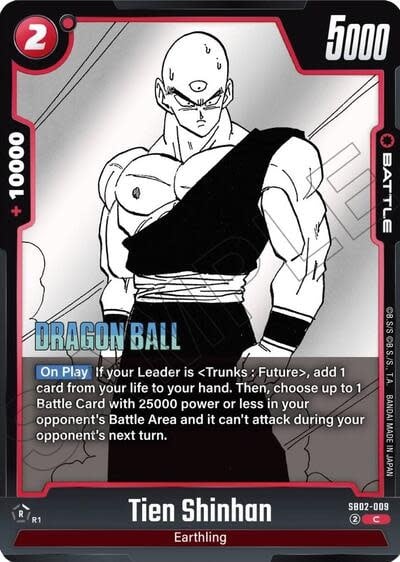 Tien Shinhan - SB02-009 (Holofoil, Common)