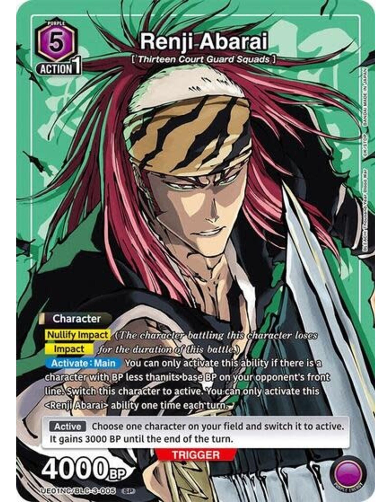 Renji Abarai - UE01NC/BLC-3-005 (Foil, Special)