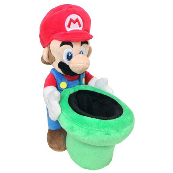 Little Buddy Super Mario Bros - Mario w/ Warp Pipe - 9" Plush