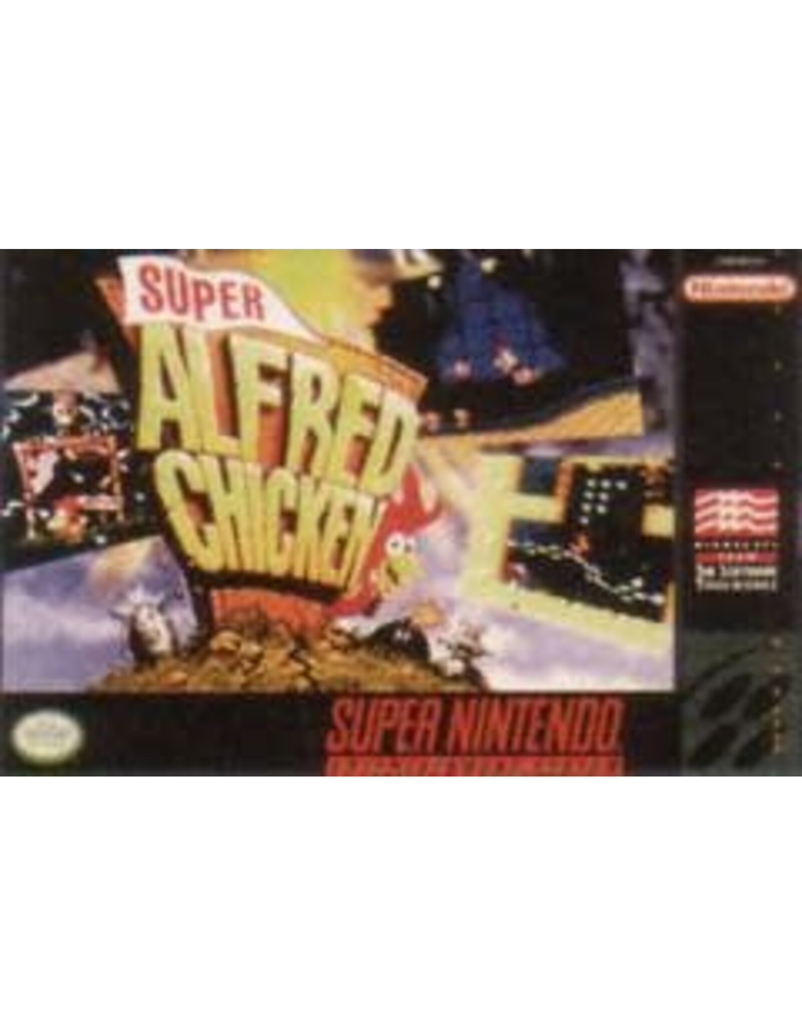 Super Alfred Chicken (SNES) [Cart & Box]