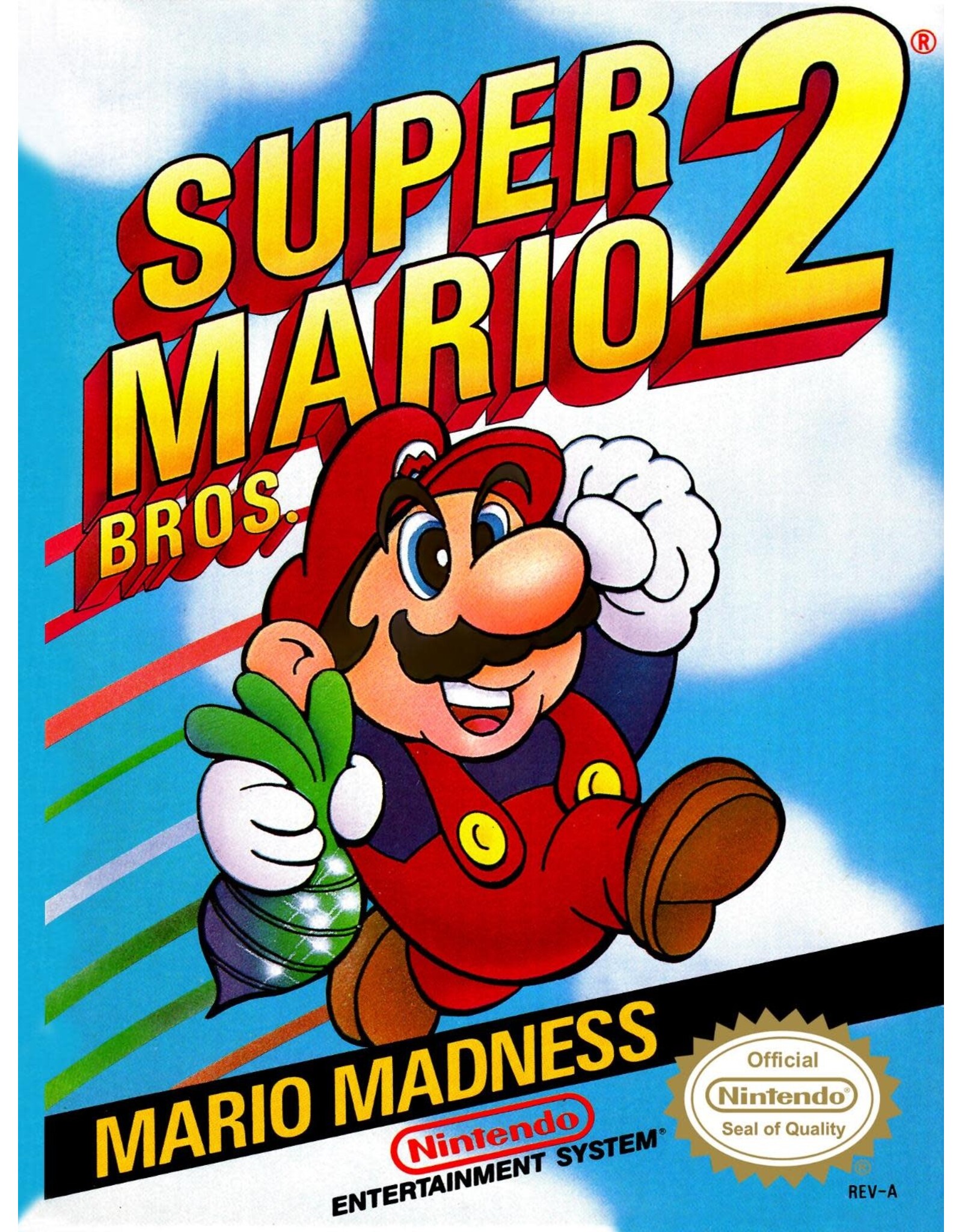 Nintendo Super Mario Bros. 2 (NES) [Cart & Manual]