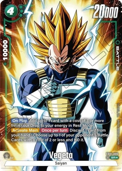 Vegeta - FB01-096 (Alternate Art) (Holofoil, Super Rare)